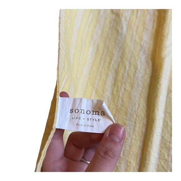 Sonoma Spring Set Yellow Floral Set Of 4 Napkins 5 Placemats Flowers LOT Formal - Picture 10 of 16